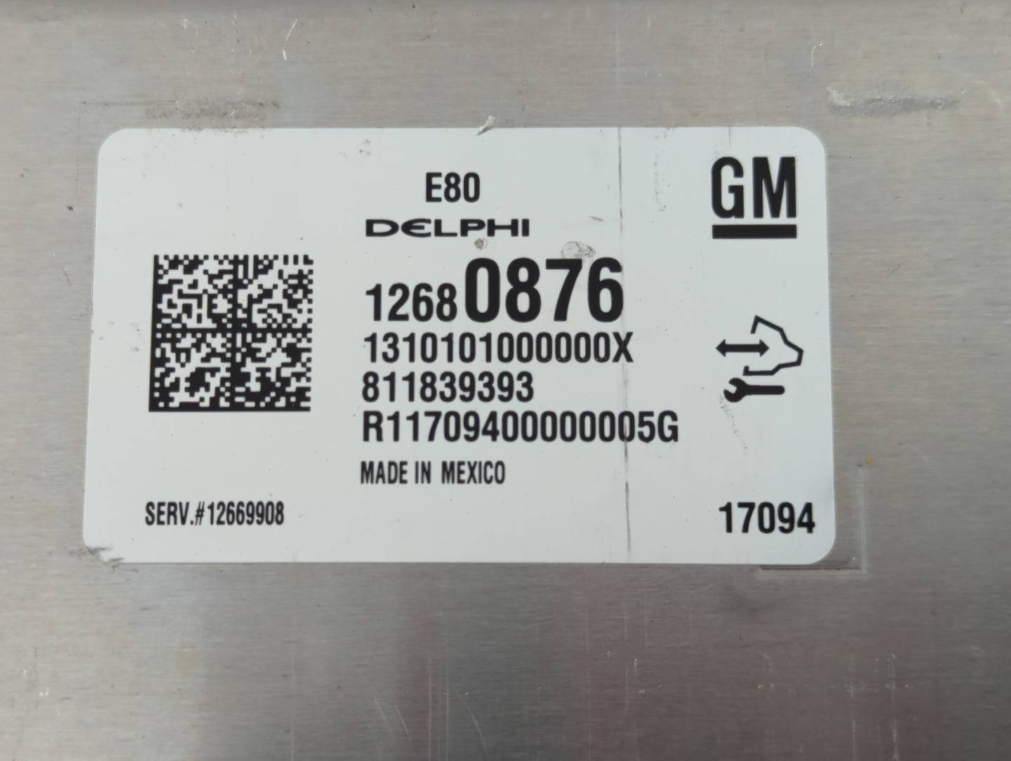 2018-2020 Chevrolet Equinox PCM Engine Control Computer ECU ECM PCU OEM P/N:12680876 Fits Fits 2017 2018 2019 2020 2021 2022