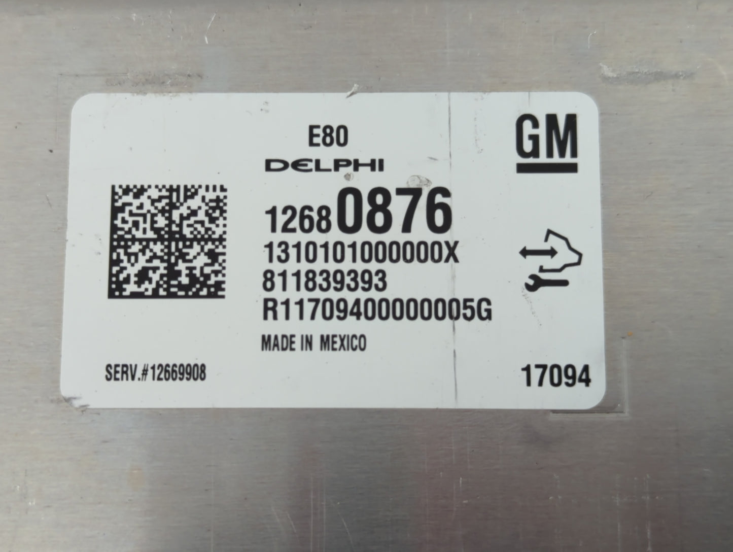 2018-2020 Chevrolet Equinox PCM Engine Control Computer ECU ECM PCU OEM P/N:12680876 Fits Fits 2017 2018 2019 2020 2021 2022