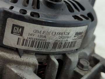 2010-2017 Chevrolet Equinox Alternator Replacement Generator Charging Assembly Engine OEM P/N:13588328 Fits OEM Used Auto Parts