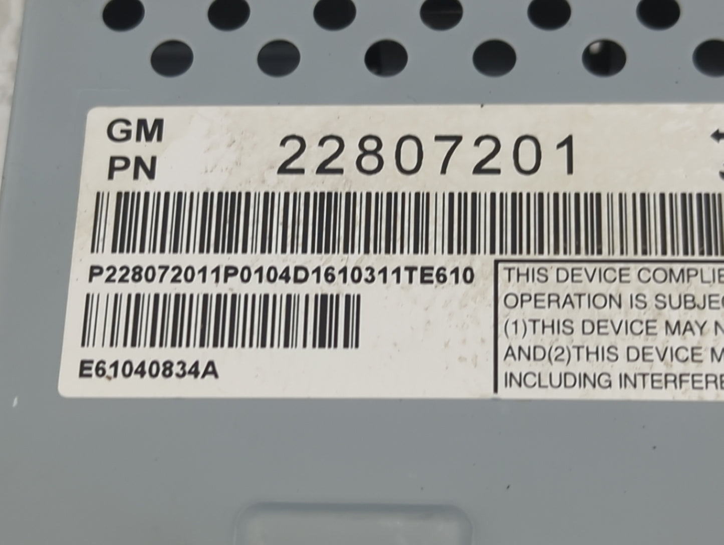 2012-2017 Chevrolet Equinox Information Display Screen - Oemusedautoparts1.com