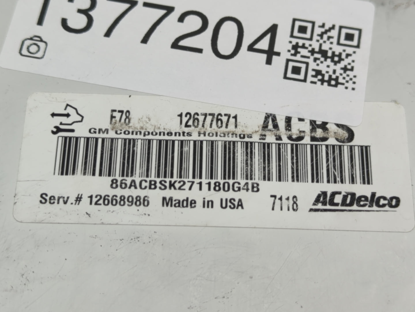 2017-2020 Chevrolet Express 2500 PCM Engine Control Computer ECU ECM PCU OEM P/N:12677671 Fits Fits 2017 2018 2019 2020 2021