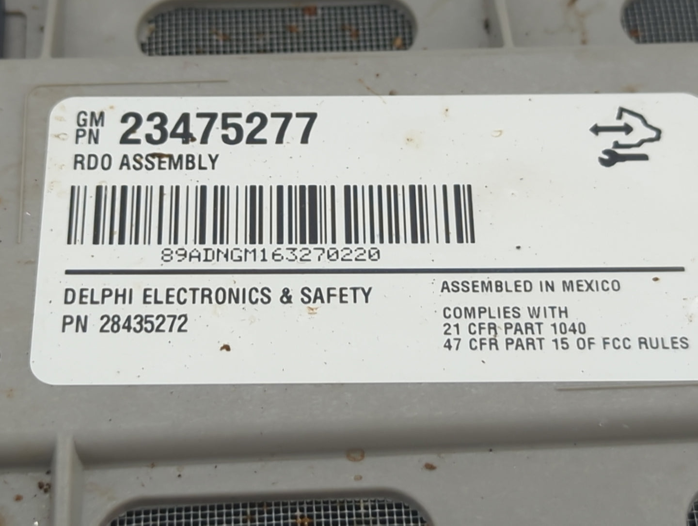 2015-2021 Chevrolet Express 2500 Radio AM FM Cd Player Receiver Replacement P/N:28435272 23475277 Fits OEM Used Auto Parts -
