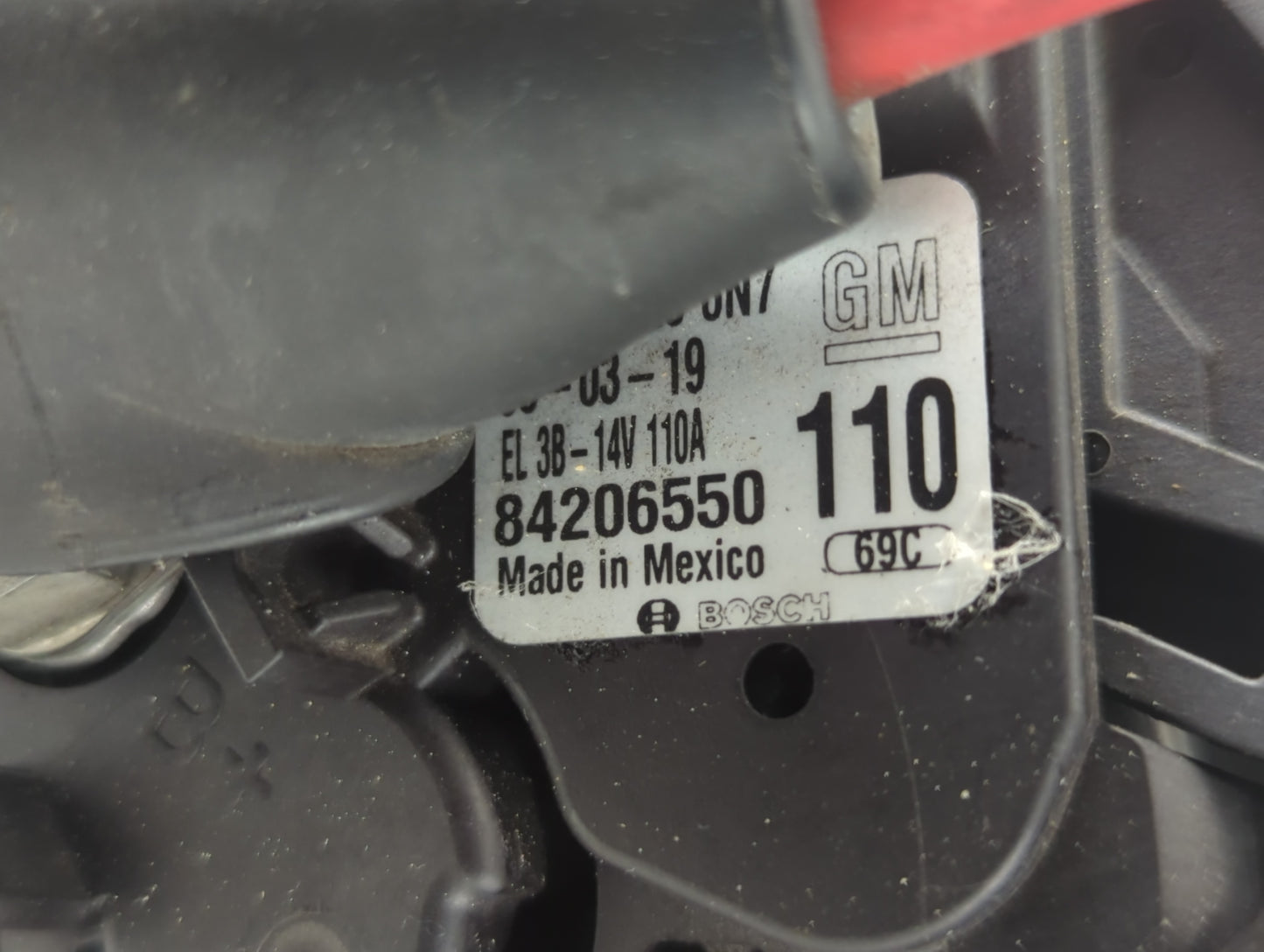 2017-2021 Chevrolet Express 3500 Alternator Replacement Generator Charging Assembly Engine OEM P/N:84206550 EL 3B-14V 110A F