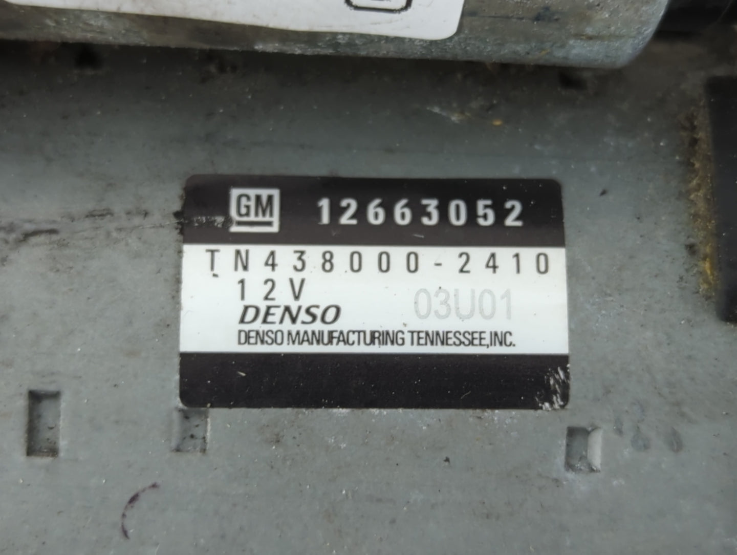 2015-2019 Chevrolet Impala Car Starter Motor Solenoid OEM P/N:TN438000-2410 12663052 Fits Fits 2015 2016 2017 2018 2019 2020