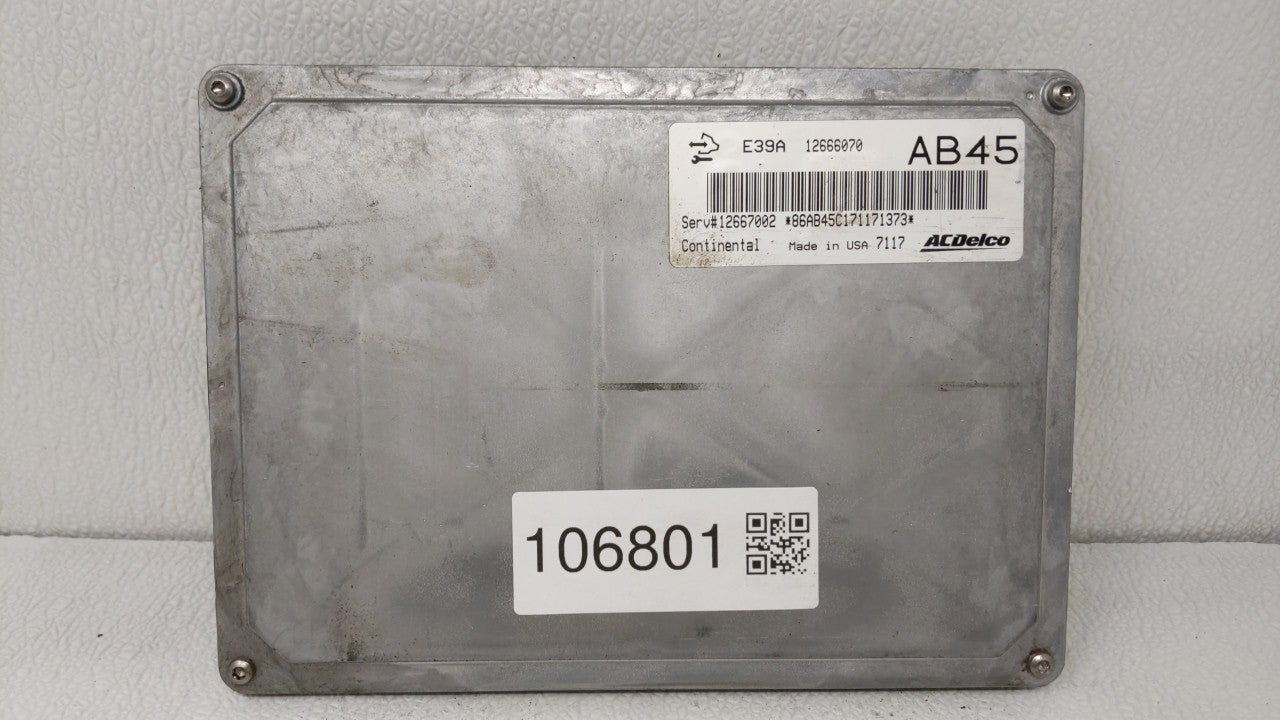 2017-2019 Chevrolet Impala PCM Engine Control Computer ECU ECM PCU OEM P/N:12667002 12667189, 12685918 Fits Fits 2017 2018 2