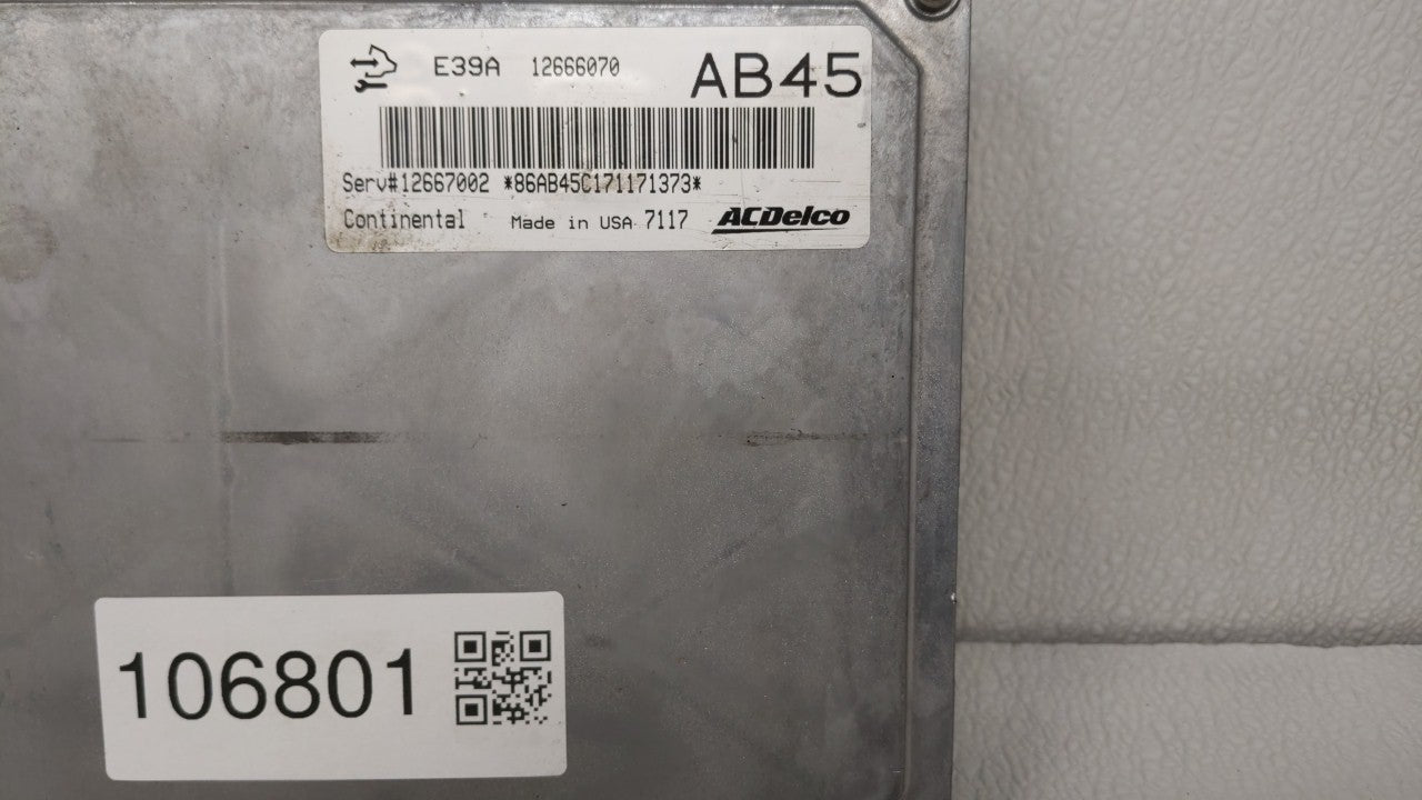 2017-2019 Chevrolet Impala PCM Engine Control Computer ECU ECM PCU OEM P/N:12667002 12667189, 12685918 Fits Fits 2017 2018 2