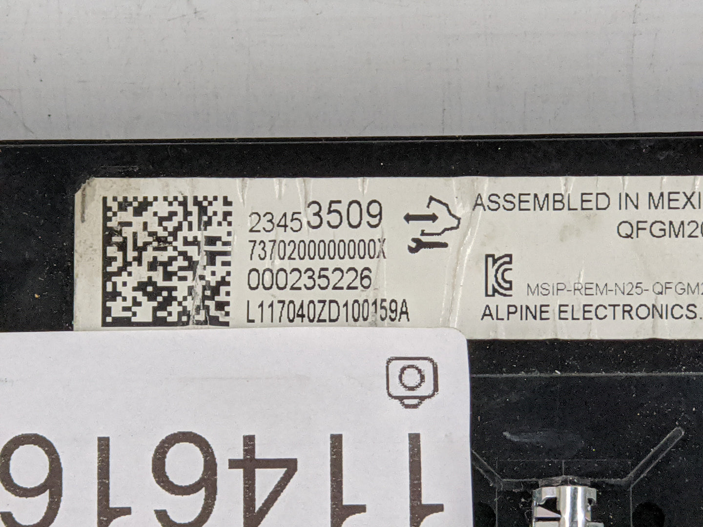 2014-2020 Chevrolet Impala Climate Control Module Temperature AC/Heater Replacement P/N:000235226 23453509 Fits OEM Used Aut