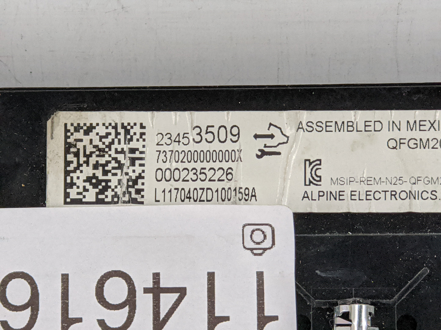 2014-2020 Chevrolet Impala Climate Control Module Temperature AC/Heater Replacement P/N:000235226 23453509 Fits OEM Used Aut