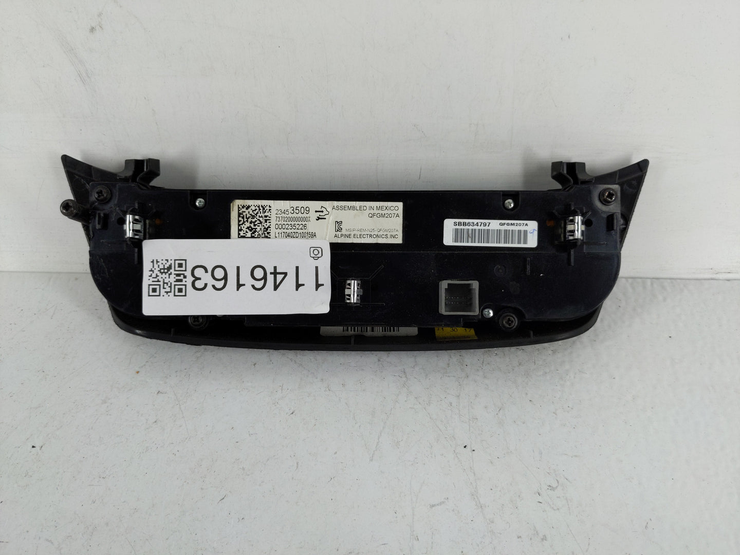 2014-2020 Chevrolet Impala Climate Control Module Temperature AC/Heater Replacement P/N:000235226 23453509 Fits OEM Used Aut