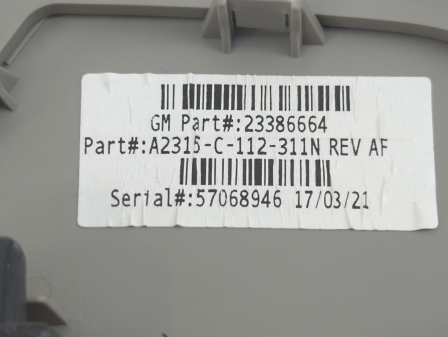 2017-2020 Chevrolet Impala Overhead Roof Console - Oemusedautoparts1.com