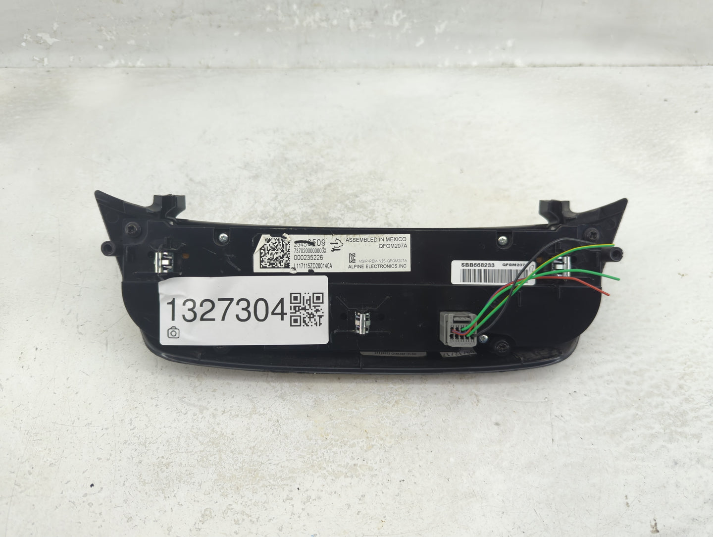 2014-2020 Chevrolet Impala Climate Control Module Temperature AC/Heater Replacement P/N:23458509 Fits OEM Used Auto Parts - 
