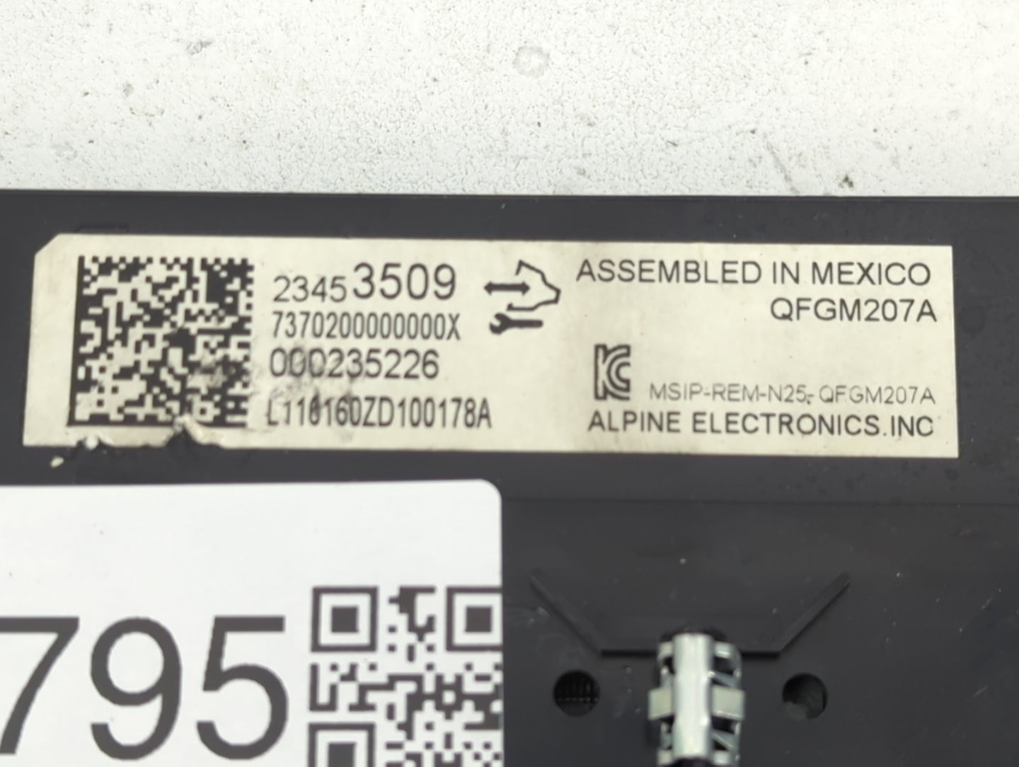 2014-2020 Chevrolet Impala Climate Control Module Temperature AC/Heater Replacement P/N:23453509 Fits OEM Used Auto Parts - 
