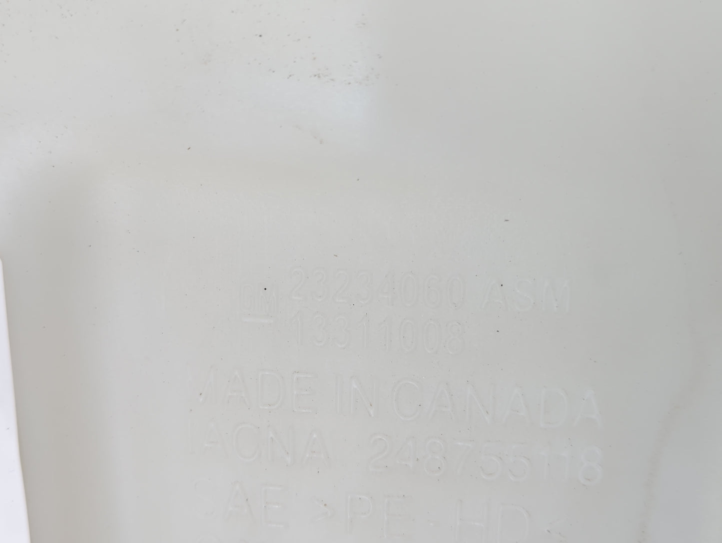 2014-2020 Chevrolet Impala Windshield Washer Fluid Reservoir Bottle Oem - Oemusedautoparts1.com