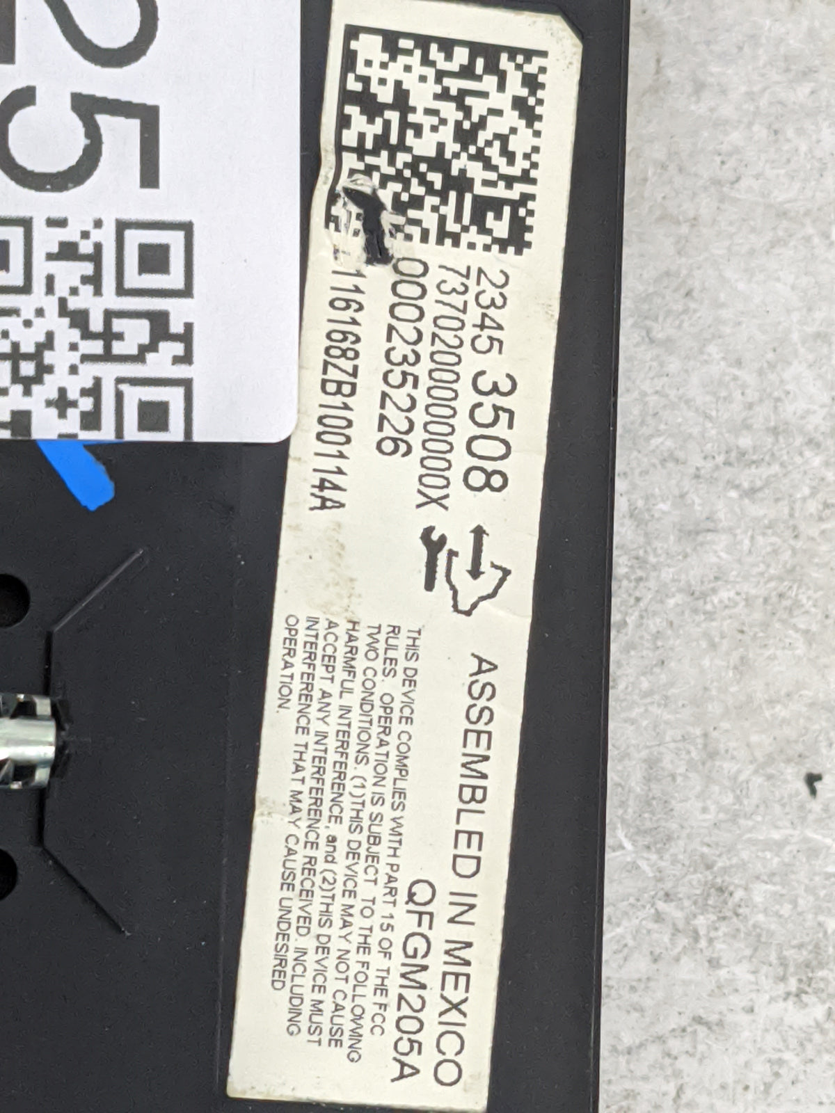 2014-2020 Chevrolet Impala Climate Control Module Temperature AC/Heater Replacement P/N:23453508 QFGM205A Fits OEM Used Auto