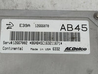 2017-2020 Chevrolet Impala PCM Engine Control Computer ECU ECM PCU OEM P/N:12667002 12666070, E39A, AB45 Fits 2017 2018 2019