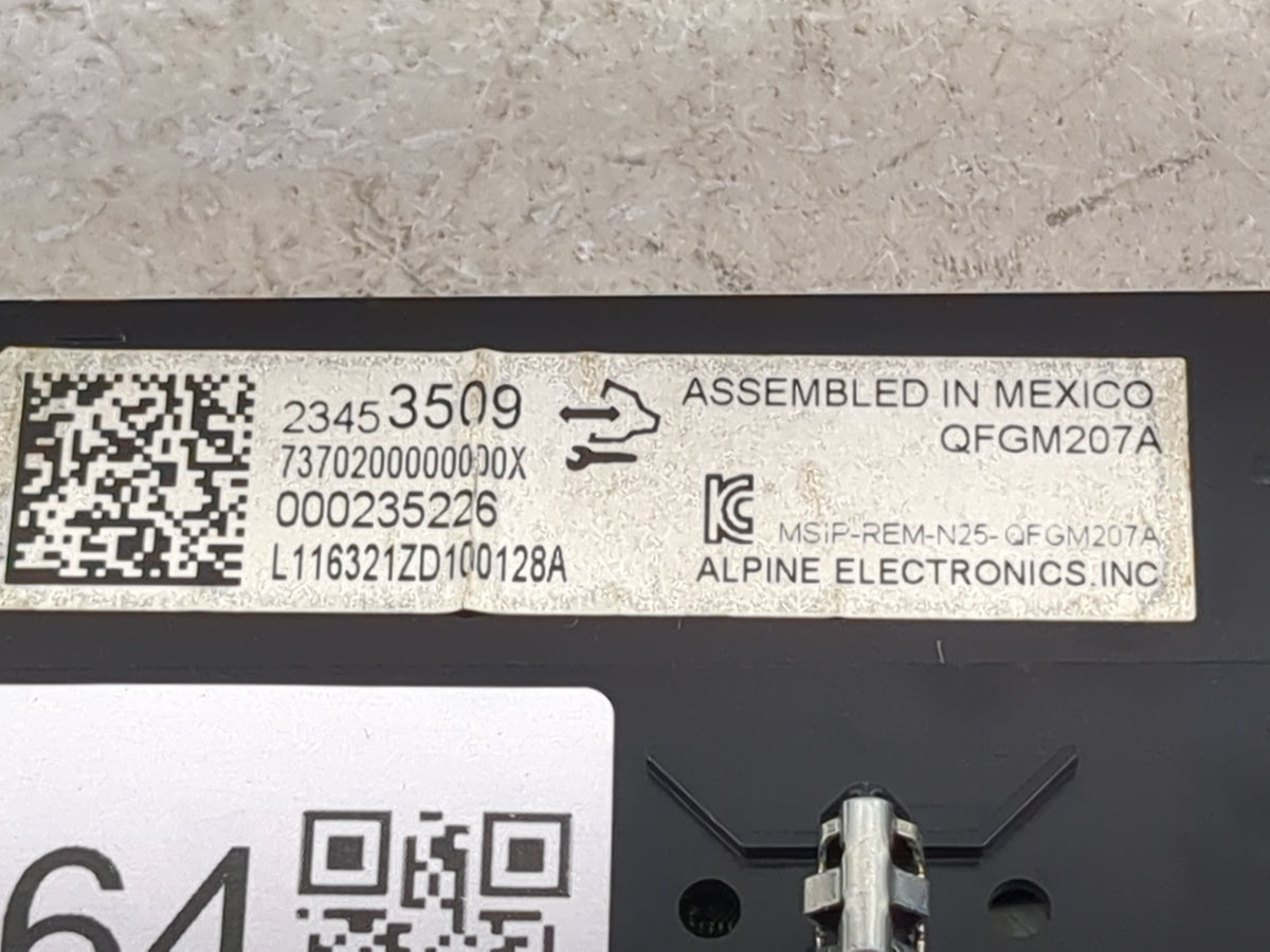 2014-2020 Chevrolet Impala Climate Control Module Temperature AC/Heater Replacement P/N:23453509 QFGM207A Fits OEM Used Auto