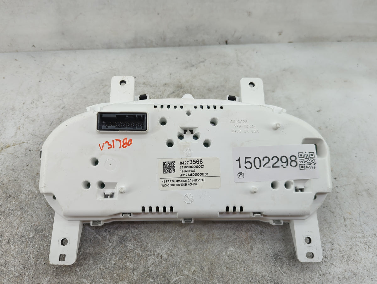 2017-2020 Chevrolet Impala Instrument Cluster Speedometer Gauges P/N:84273566 GM-0028-301-MR-CE0E Miles: Fits OEM Used Auto 