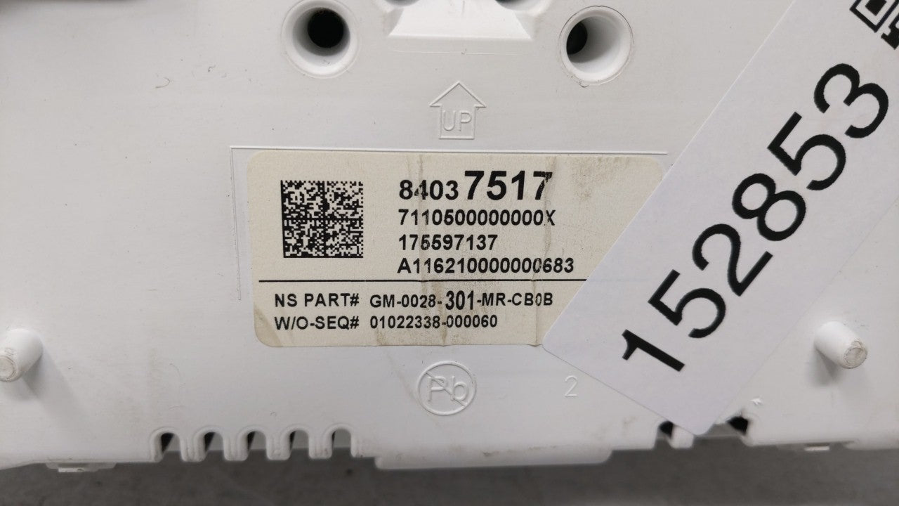 2017-2019 Chevrolet Impala Instrument Cluster Speedometer Gauges P/N:84142075 84037517 Fits Fits 2017 2018 2019 OEM Used Aut