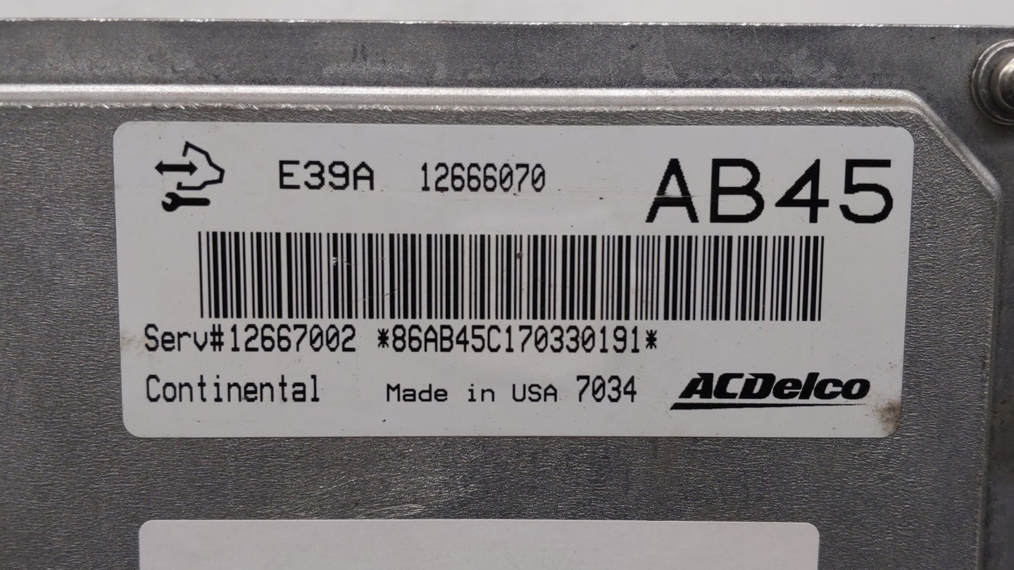 2017-2019 Chevrolet Impala PCM Engine Control Computer ECU ECM PCU OEM P/N:12666068 12667002, 12666070 Fits Fits 2017 2018 2