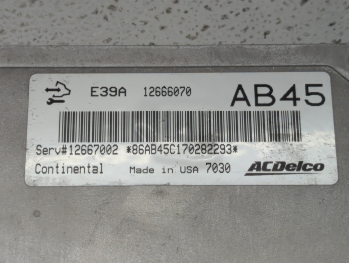 2017-2020 Chevrolet Impala PCM Engine Control Computer ECU ECM PCU OEM P/N:12667002 12666070 Fits Fits 2017 2018 2019 2020 O