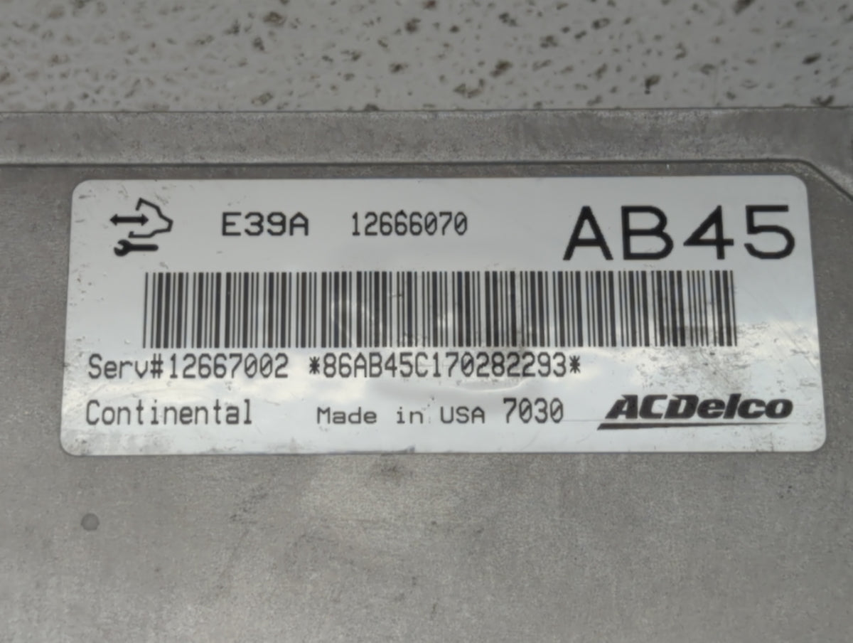 2017-2020 Chevrolet Impala PCM Engine Control Computer ECU ECM PCU OEM P/N:12667002 12666070, 12667189 Fits 2017 2018 2019 2