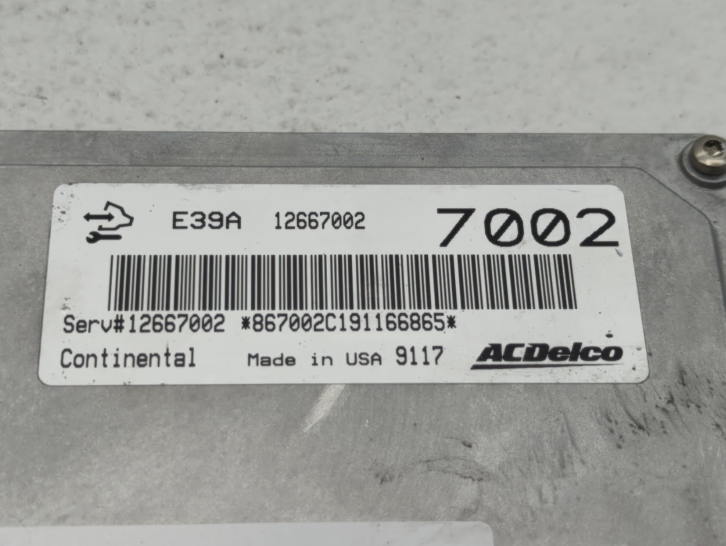 2017-2020 Chevrolet Impala PCM Engine Control Computer ECU ECM PCU OEM P/N:12667002 12667189 Fits Fits 2017 2018 2019 2020 O
