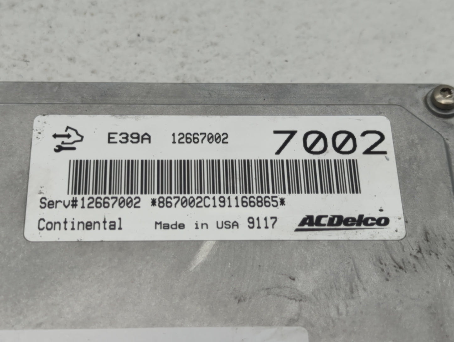 2017-2020 Chevrolet Impala PCM Engine Control Computer ECU ECM PCU OEM P/N:12667002 12667189 Fits Fits 2017 2018 2019 2020 O