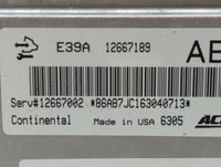 2017-2020 Chevrolet Impala PCM Engine Control Computer ECU ECM PCU OEM P/N:12667189 Fits Fits 2017 2018 2019 2020 OEM Used A