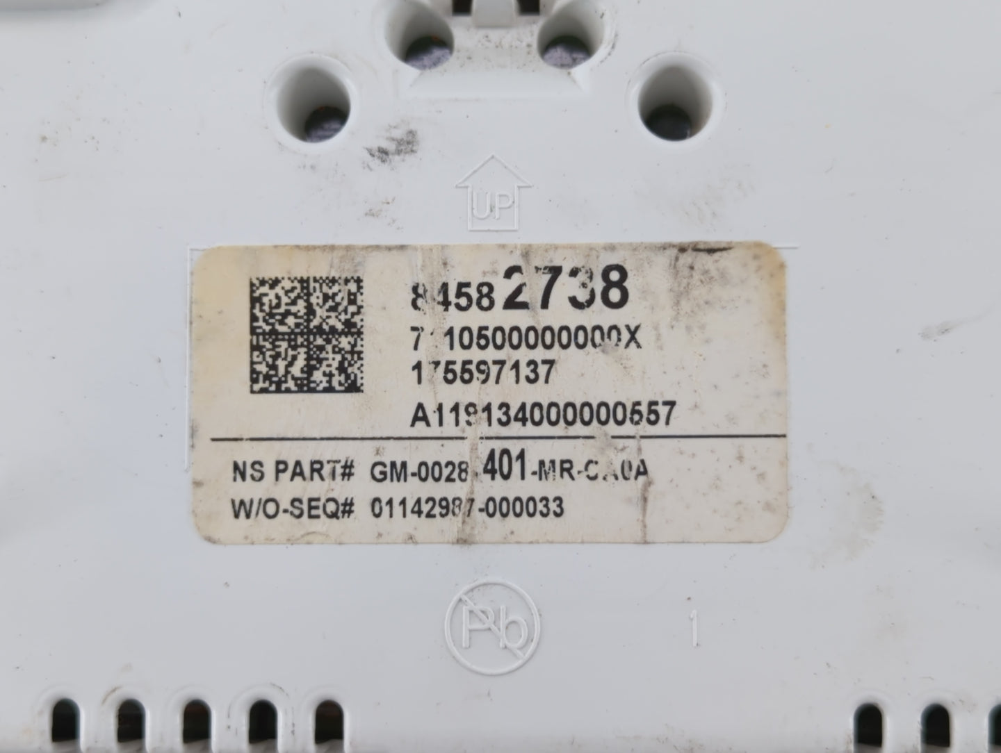 2017-2020 Chevrolet Impala Instrument Cluster Speedometer Gauges P/N:84582738 Fits Fits 2017 2018 2019 2020 OEM Used Auto Pa