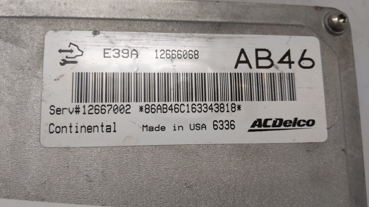 2017-2019 Chevrolet Impala PCM Engine Control Computer ECU ECM PCU OEM P/N:12667002 12667189 12685918 12666068 12694743 Fits
