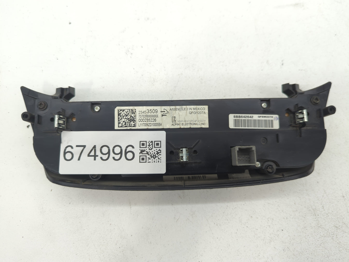 2014-2020 Chevrolet Impala Climate Control Module Temperature AC/Heater Replacement P/N:23453509 Fits OEM Used Auto Parts - 