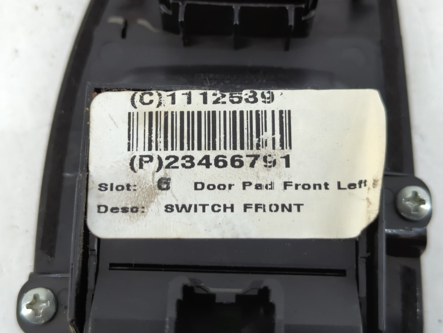 2014-2020 Chevrolet Impala Master Power Window Switch Replacement Driver Side Left P/N:1112539 23466791 Fits OEM Used Auto P