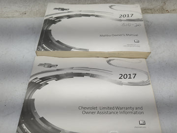 2017 Chevrolet Malibu Owners Manual Book Guide OEM Used Auto Parts