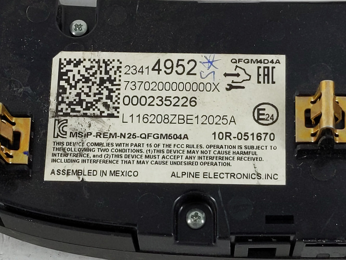 2016-2017 Chevrolet Malibu Climate Control Module Temperature AC/Heater Replacement P/N:23414952 Fits Fits 2016 2017 OEM Use