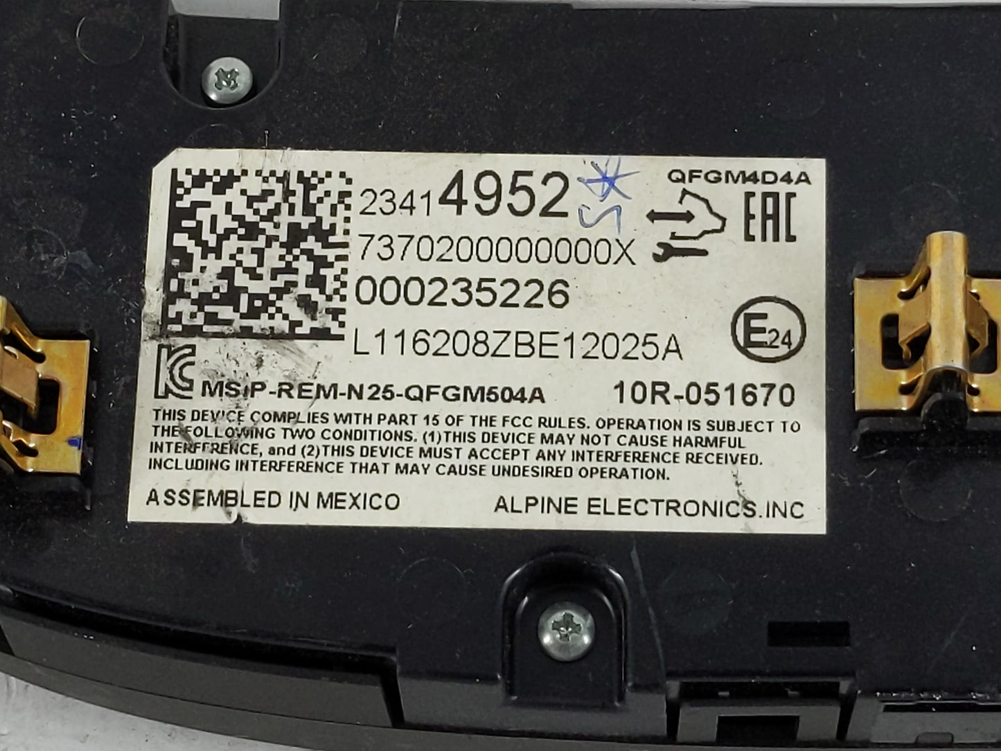 2016-2017 Chevrolet Malibu Climate Control Module Temperature AC/Heater Replacement P/N:23414952 Fits Fits 2016 2017 OEM Use