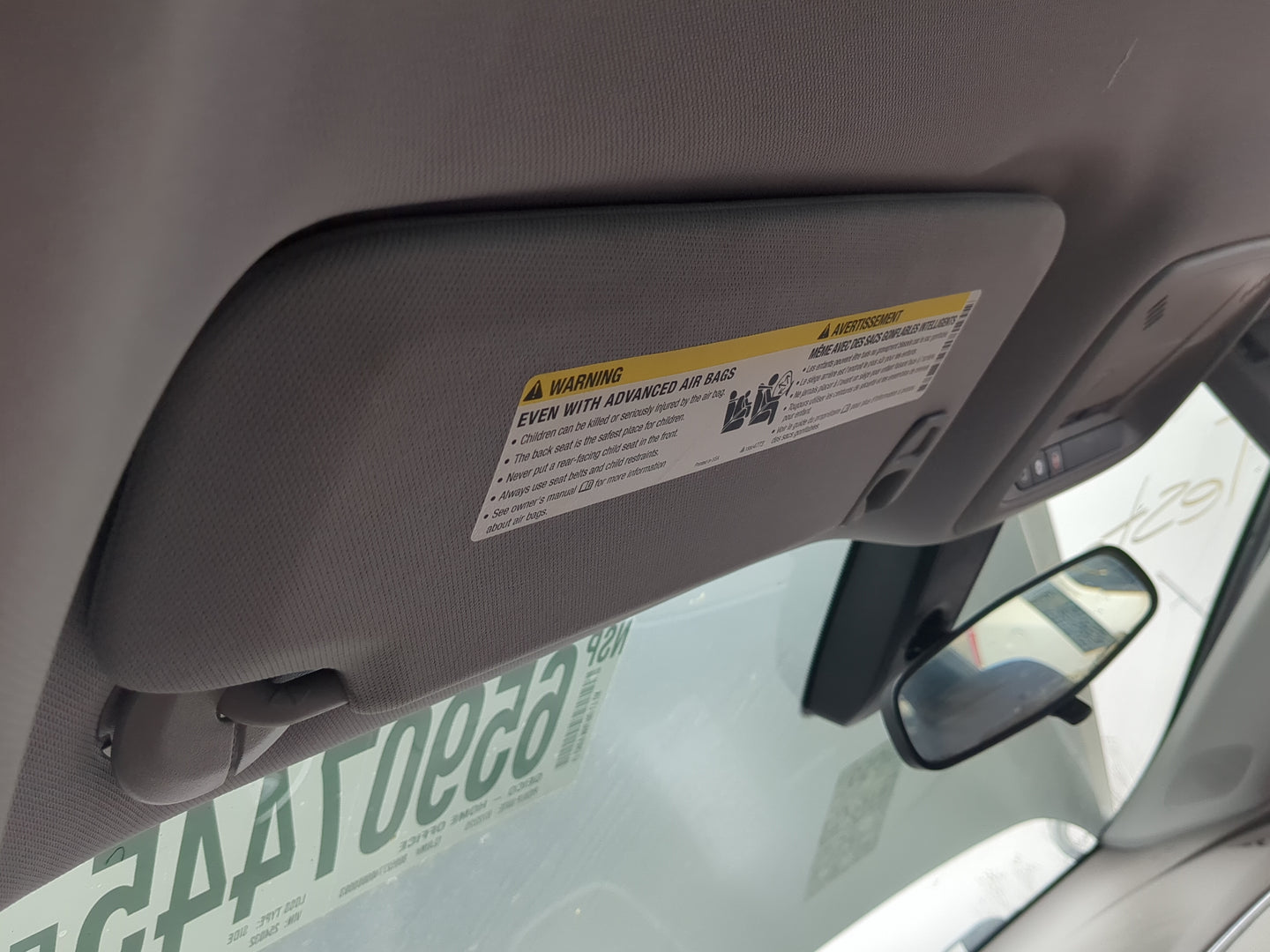 2016-2021 Chevrolet Malibu Sun Visor Shade Replacement Driver Left Mirror Fits Fits 2016 2017 2018 2019 2020 2021 OEM Used A