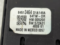 2016-2021 Chevrolet Malibu Master Power Window Switch Replacement Driver Side Left P/N:84513464 Fits OEM Used Auto Parts - O