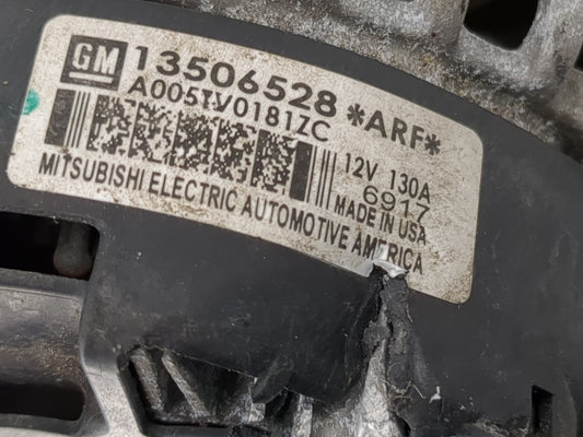 2016-2018 Chevrolet Malibu Alternator Replacement Generator Charging Assembly Engine OEM P/N:A005TV0181ZC 13506528 Fits OEM Used Auto Parts