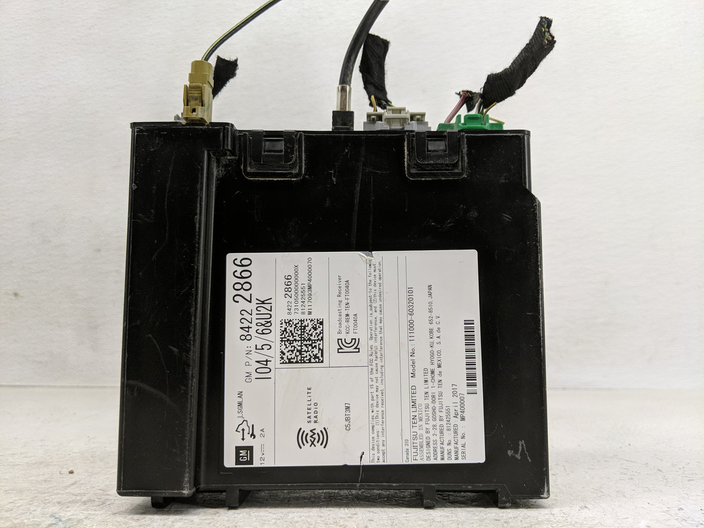 2017-2018 Chevrolet Malibu Radio AM FM Cd Player Receiver Replacement P/N:84222866 Fits Fits 2017 2018 2019 2020 2021 OEM Us