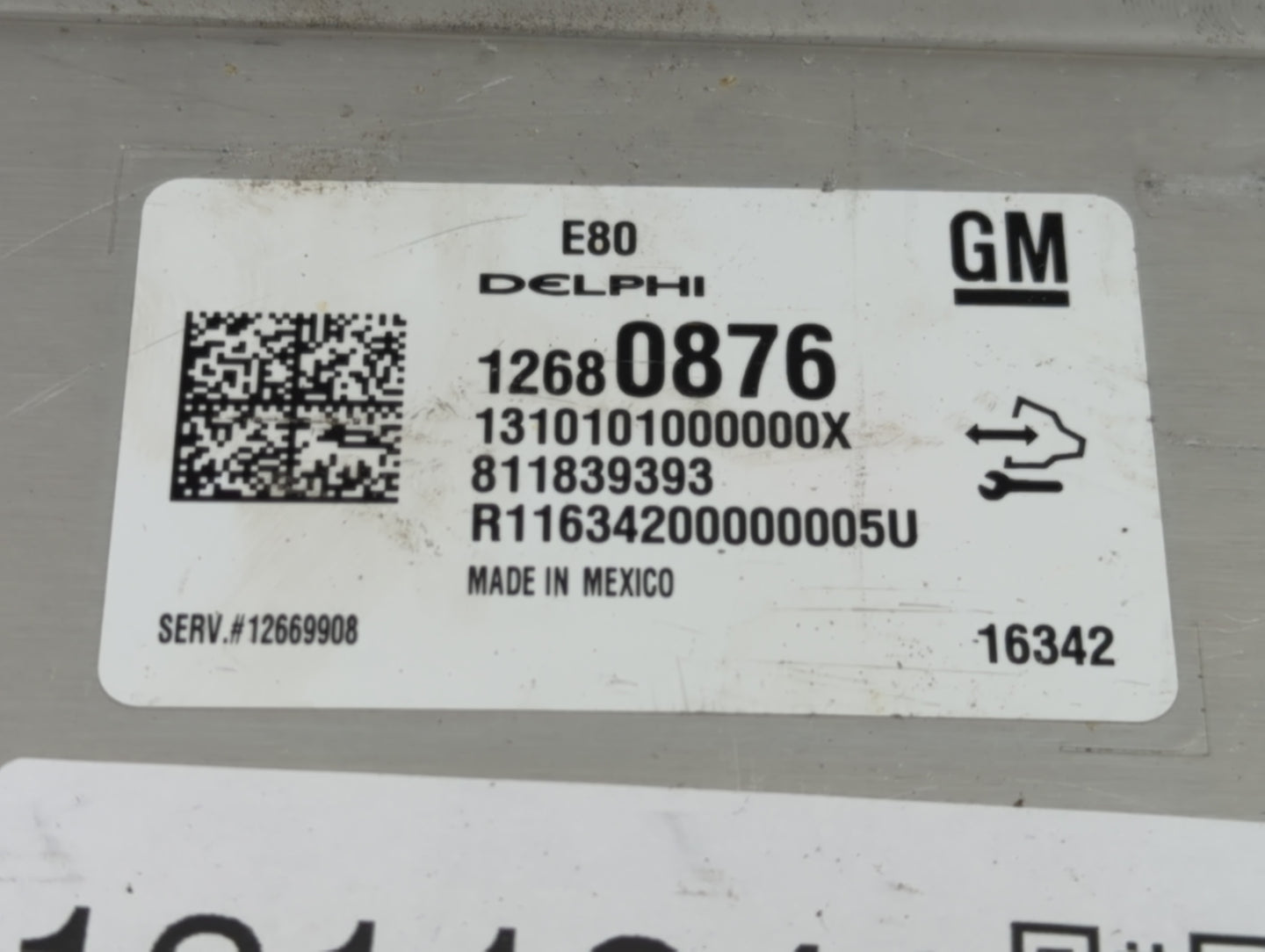 2017-2021 Chevrolet Malibu PCM Engine Control Computer ECU ECM PCU OEM P/N:811839393 12680876 Fits OEM Used Auto Parts - Oem