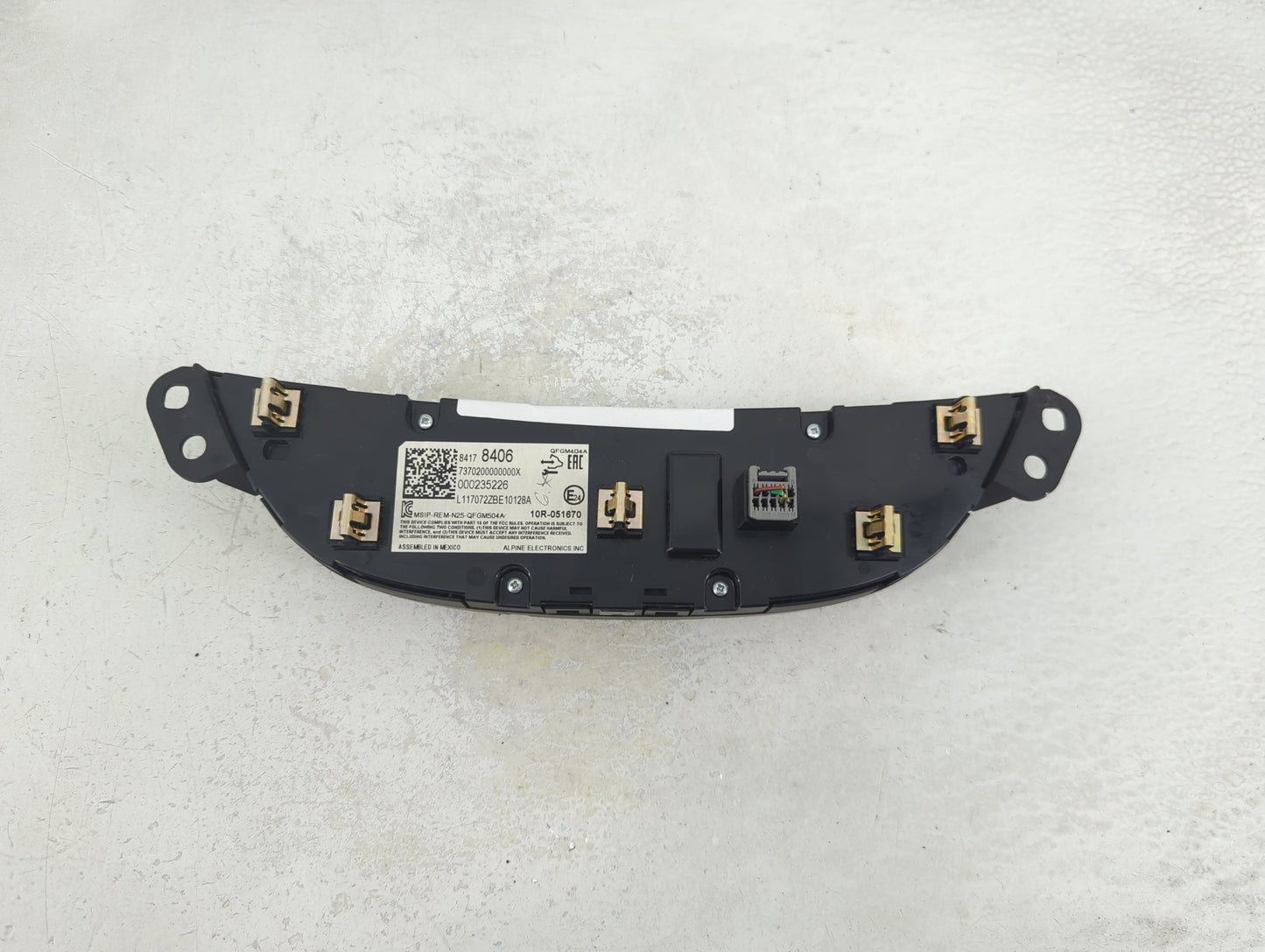 2016-2017 Chevrolet Malibu Climate Control Module Temperature AC/Heater Replacement P/N:000235226 84178406 Fits Fits 2016 20
