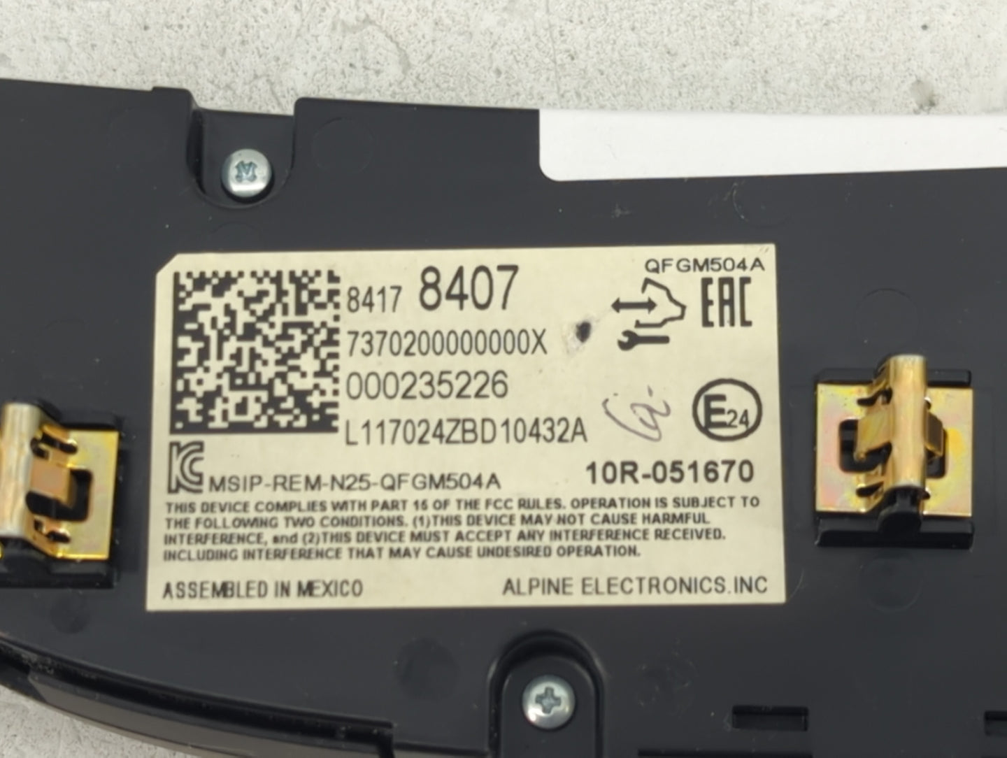 2016-2017 Chevrolet Malibu Climate Control Module Temperature AC/Heater Replacement P/N:84178407 Fits Fits 2016 2017 OEM Use