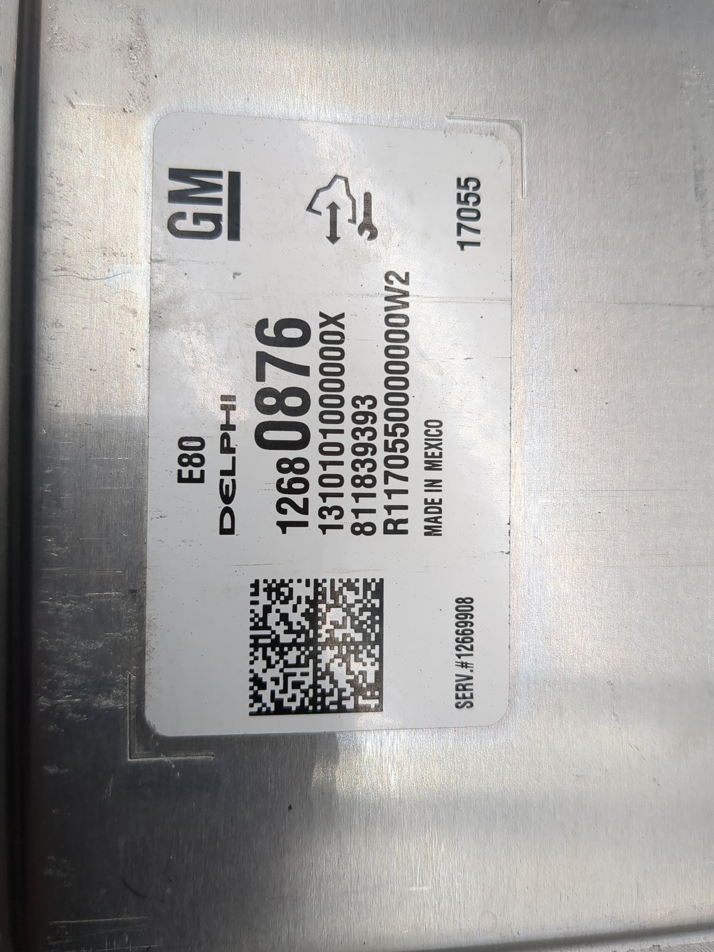 2017-2021 Chevrolet Malibu PCM Engine Control Computer ECU ECM PCU OEM P/N:12680876 Fits Fits 2017 2018 2019 2020 2021 2022 