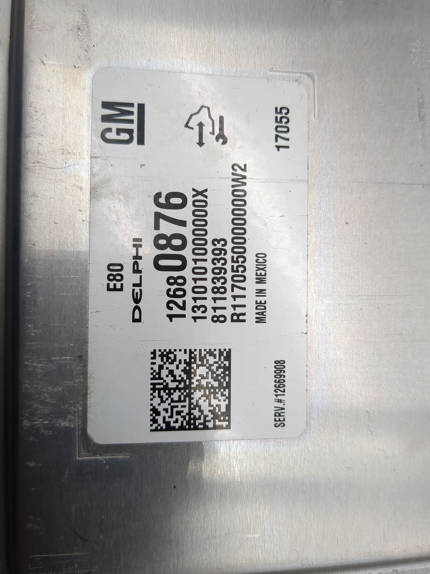 2017-2021 Chevrolet Malibu PCM Engine Control Computer ECU ECM PCU OEM P/N:12680876 Fits Fits 2017 2018 2019 2020 2021 2022 