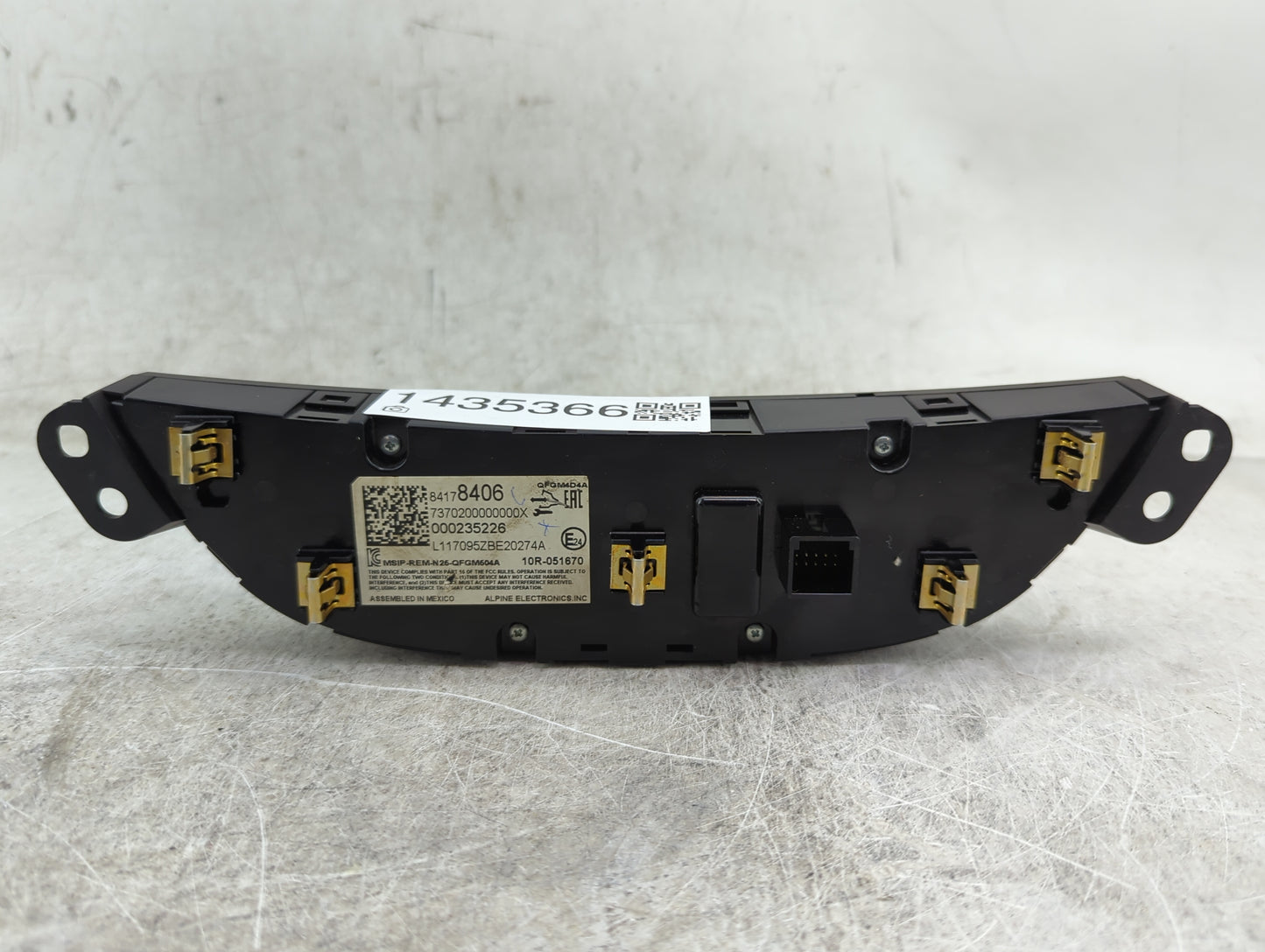 2016-2017 Chevrolet Malibu Climate Control Module Temperature AC/Heater Replacement P/N:84178406 Fits Fits 2016 2017 OEM Use