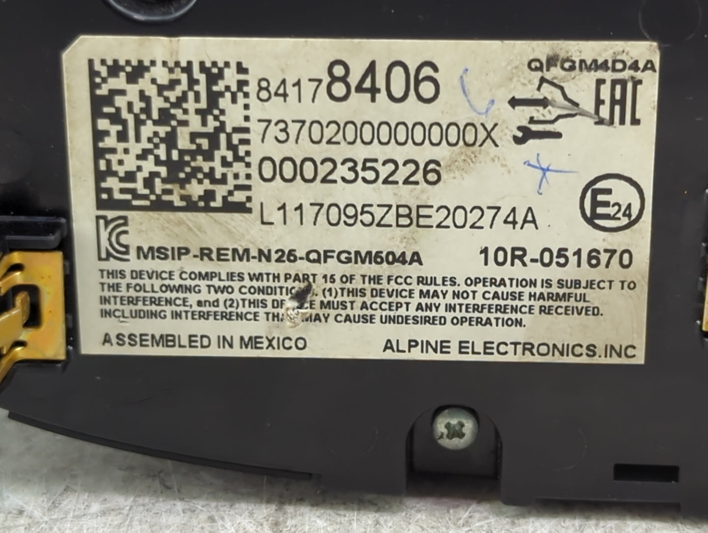 2016-2017 Chevrolet Malibu Climate Control Module Temperature AC/Heater Replacement P/N:84178406 Fits Fits 2016 2017 OEM Use