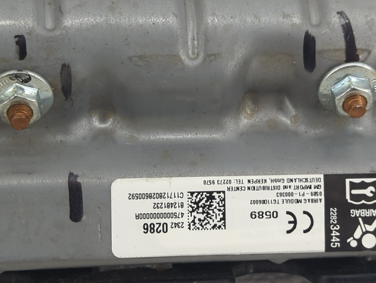 2016-2021 Chevrolet Malibu Air Bag Passenger Right Dashboard OEM P/N:23420286 13447717 Fits Fits 2016 2017 2018 2019 2020 20