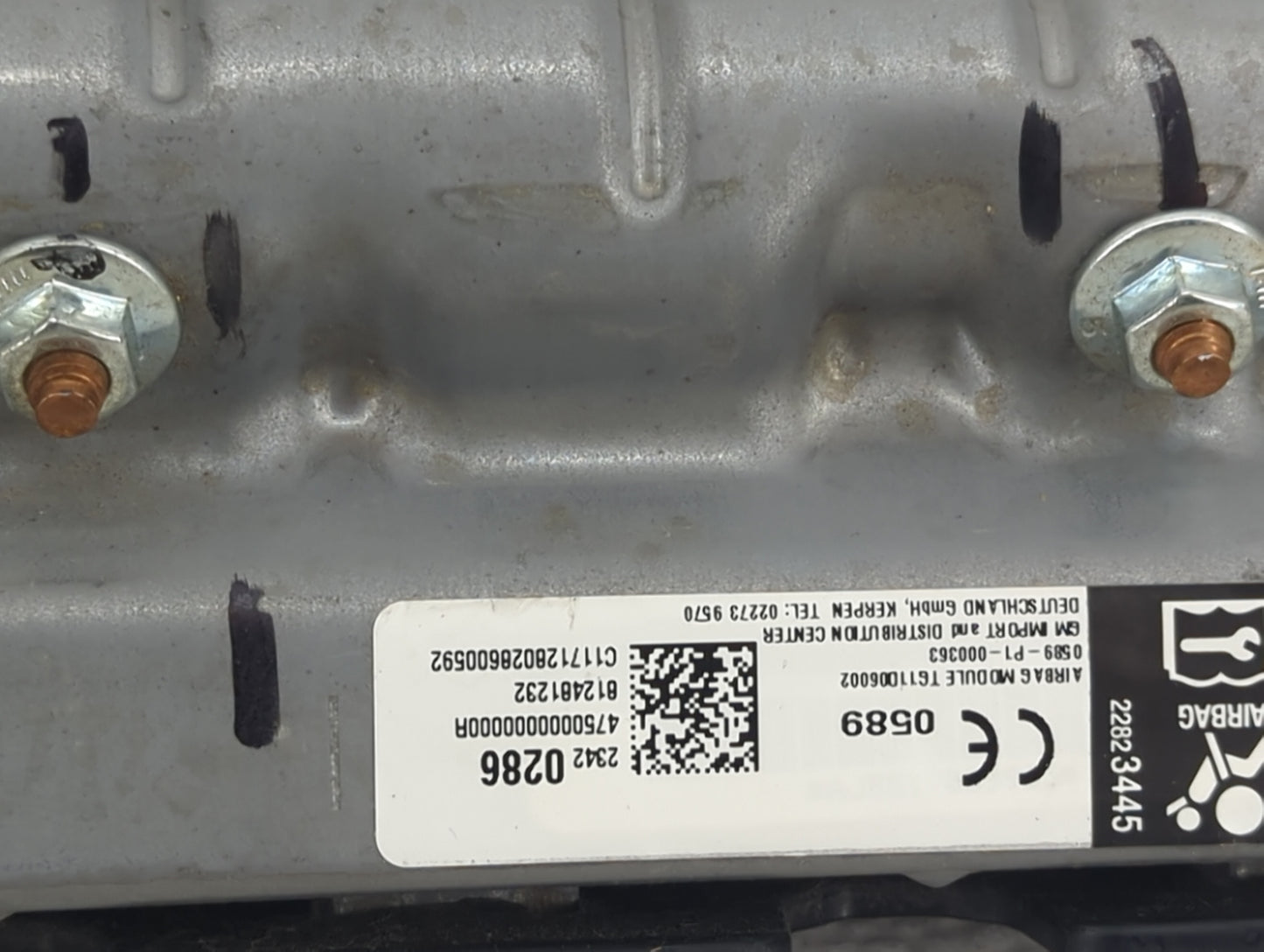 2016-2021 Chevrolet Malibu Air Bag Passenger Right Dashboard OEM P/N:23420286 13447717 Fits Fits 2016 2017 2018 2019 2020 20