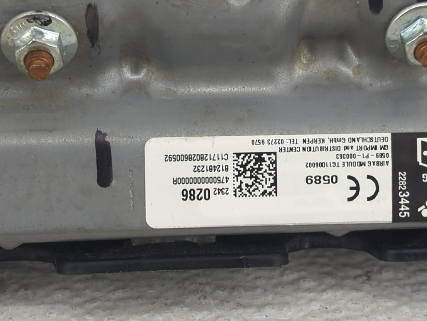 2016-2021 Chevrolet Malibu Air Bag Passenger Right Dashboard OEM P/N:23420286 13447717 Fits Fits 2016 2017 2018 2019 2020 20