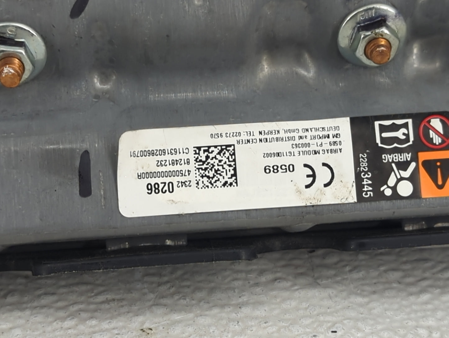 2016-2021 Chevrolet Malibu Air Bag Driver Left Knee OEM P/N:23420286 13594445, 22823445 Fits Fits 2016 2017 2018 2019 2020 2